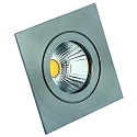 outdoor recessed luminaire CIRDAN COB rigid, square IP55, stainless steel dimmable