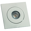 recessed spotlight MENTE COB LIGHTPOINT 350MA swivelling, square, current constant IP20, white matt
