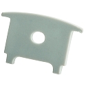 end cap COLLAR PROFILE HIGH high, with cable hole, grey