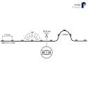 Rutec Projekt LED Strip VARDAflex Premium Green Double, IP20, 24V, 84 LED/m, CRI80, 7m Rolle / 1cm,  30cm Kabel, 2500K 120°