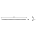 Spezial-LED Lichtleiste VARDAflex NINQE DOUBLE, IP54, 24V, 250mA, für Kühlgeräte, CRI80, exkl. BG, starr, 32.5cm, 6W 6000K
