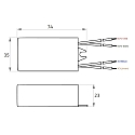 Rutec Projekt LED driver OUTDOOR 700MA / 3-6W current constant, switchable, white Rutec Projekt LED driver OUTDOOR 700MA / 3-6W current constant, switchable, white