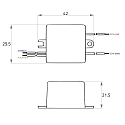 Rutec Projekt LED driver 350MA / 7-14V DC / 2.5-4.9W square, current constant, switchable, blue Rutec Projekt LED driver 350MA / 7-14V DC / 2.5-4.9W square, current constant, switchable, blue
