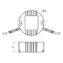 Rutec Projekt LED driver 350MA / 8-12W round, with open cable, current constant, dimmable, blue Rutec Projekt LED driver 350MA / 8-12W round, with open cable, current constant, dimmable, blue