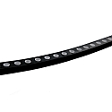 fully siliconised LED strip VARDAFLEX PLATIN WALLWASHER Q 3D 15X25 S, SU-EK asymmetrical, assembled, with lens optics black