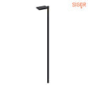 LED Akku-Solarleuchte LINK, 5W, 3000K, 425lm, IP65, mit Tageslichtsensor, ohne Mast, graphitgrau