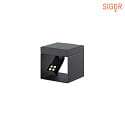 LED Akku-Solarleuchte ALEA, 2,2W, 3000K, 194lm, IP65, mit Tageslichtsensor, graphitgrau 