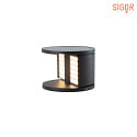 LED Akku-Solarleuchte SWING, 3W, 3000K, 160lm, IP65, mit Tageslichtsensor, graphitgrau 