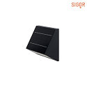 LED Akku-Solarleuchte ECOSTEP WALL Wandleuchte, 2,2W, 3000K, 200lm, IP65 mit Tageslichtsensor, graphitgrau 