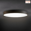 SIGOR Luminaire de surface DISC IP20, noir gradable