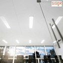 SIGOR Pannello LED FLED 120X30 versione a montaggio superficiale, 36W 3600lm 3000K 95° 95° CRI 80
