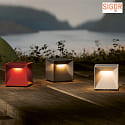 SIGOR battery table lamp NUTALIS MINI IP54, graphite grey dimmable