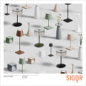 SIGOR battery table lamp NUTALIS MINI IP54, graphite grey dimmable