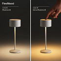 battery table lamp VELUNA set of 3 IP44, night black dimmable