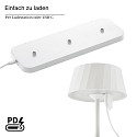 SIGOR LED Akku Tischleuchte FACETTA, 3er Set, 1,3W, Flex-Mood, 2200K/2700K, 135/150lm, IP44, dimmbar, schneewei