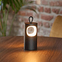 battery table lamp LUNARI IP44, night black dimmable