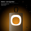 battery table lamp LUNARI IP44, night black dimmable
