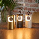 battery table lamp LUNARI IP44, night black dimmable