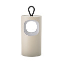 battery table lamp LUNARI IP44, dune beige dimmable
