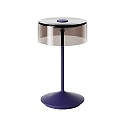 Lampe de table  accu NUMOTION CCT Switch, avec variateur tactile IP54, couvert de poudre, bleu prune gradable