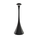 battery table lamp NUDROP CCT Switch, with touch dimmer IP54, night black dimmable