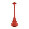 battery table lamp NUDROP CCT Switch, with touch dimmer IP54, fire red dimmable