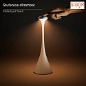 SIGOR battery table lamp NUDROP CCT Switch, with touch dimmer IP54, sunny yellow dimmable