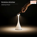 SIGOR battery table lamp NUDROP MINI IP54, sage green dimmable