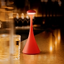 SIGOR Lampe de table à accu NUDROP MINI IP54, rouge feu gradable SIGOR Lampe de table à accu NUDROP MINI IP54, rouge feu gradable