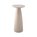 LED Akku-Tischleuchte NUFLAIR, IP54, 2.2W 2200/2700K (Flex-Mood), mit Vasen-Einsatz + Touch-Dimmer + Easy-Connect, dünenbeige