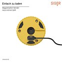 SIGOR LED Akku-Tischleuchte NUFLAIR, IP54, 2.2W 2200/2700K (Flex-Mood), mit Vasen-Einsatz + Touch-Dimmer + Easy-Connect, sonnengelb
