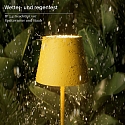 SIGOR Lampe de table  accu NUINDIE USB-C rond IP54, jaune soleil gradable