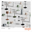 SIGOR Lampe de table à accu NUTALIS IP54, rouge feu gradable