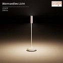 SIGOR battery table lamp NUCANDLE IP54, chrome, glossy, white dimmable