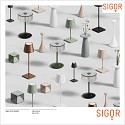 SIGOR battery table lamp NUCANDLE IP54, chrome, glossy, white dimmable