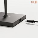 SIGOR Base lampada NUINDIE, grigio grafite