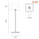 SIGOR Base lampada NUINDIE, grigio grafite