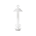 battery table lamp NUDIDEROT with hook, CCT Switch, with touch dimmer IP54, snow white dimmable