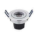 LED Downlight module ARGENT, 9W, 550lm, 2000-2800K, 36, dimmable, brushed alu