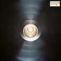 SIGOR recessed luminaire DILED 60 flat, rigid IP30, black dimmable 5W 330lm 3000K 36° 36° CRI 95