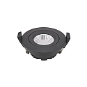 recessed luminaire DILED 68 swivelling, Dim-To-Warm IP30, black dimmable 6W 360lm 2100-2700K 36 36 CRI 95