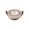 recessed luminaire DILED 68 swivelling, Dim-To-Warm IP30, champagner dimmable 6W 360lm 2100-2700K 36 36 CRI 95