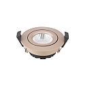 Luce da incasso DILED 68 girevole IP20, champagne dimmerabile 6W 380lm 3000K 36 36 CRI 95