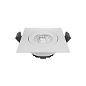 recessed luminaire DILED square IP20, white dimmable 6W 370lm 2700K 45° 45° CRI 95
