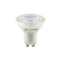 LED Reflector lamp LUXAR GLAS, 230V, Ø 5cm / L 5.4cm, GU10, 4.5W 3000K 345lm 36°, not dimmable