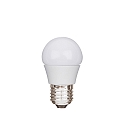 LED Light bulb ECOLUX DROP DIM, 230V, Ø 4.5cm / L 8.5cm, E27, 6W 2700K 470lm 200°, dimmable, opal