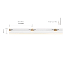 SIGOR LED Streifen COB SIDEVIEW, 5m, 10W/m, 480 LED/m, 3000K, 480lm/m, Ra90, 24V, IP20