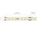 SIGOR LED Strip EXPERT LONG DISTANCE LED, 7,2W/m, 3000K, 1-15M, 128 LED/m, IP20, 24V, 886lm, Ra90