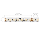 SIGOR LED Strip DIM TO WARM LED, 8,6W/m, 2700-2300K, 5m, 224 LED/m, IP20, 24V, 570lm, Ra90