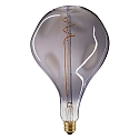 LED Deko Wendelfilament GIANTLAMPE DROP TITAN, 230V, Ø 16.5cm / L 28cm, E27, 5W 2200K 90lm 360°, CRI 90, dimmbar, Titan / Klar